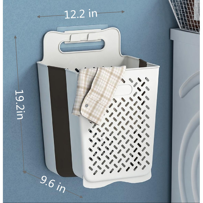 Rebrilliant WallMounted Laundry Basket Wayfair